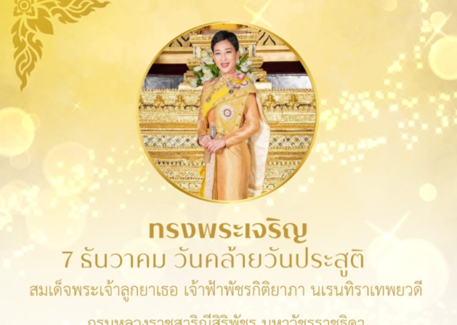 ทรงพระเจริญ 7 ธันวาคม วันคล้ายวันประสูติ